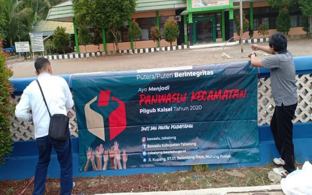 ⁣⁣Bawaslu Tabalong Sosialisasikan Penerimaan Panwascam Pilgub 2020